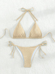 Bikini triangolo glitter