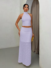 Completo Top e gonna lunga in pizzo