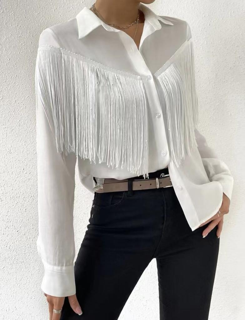 Camicia Frange S BIANCA