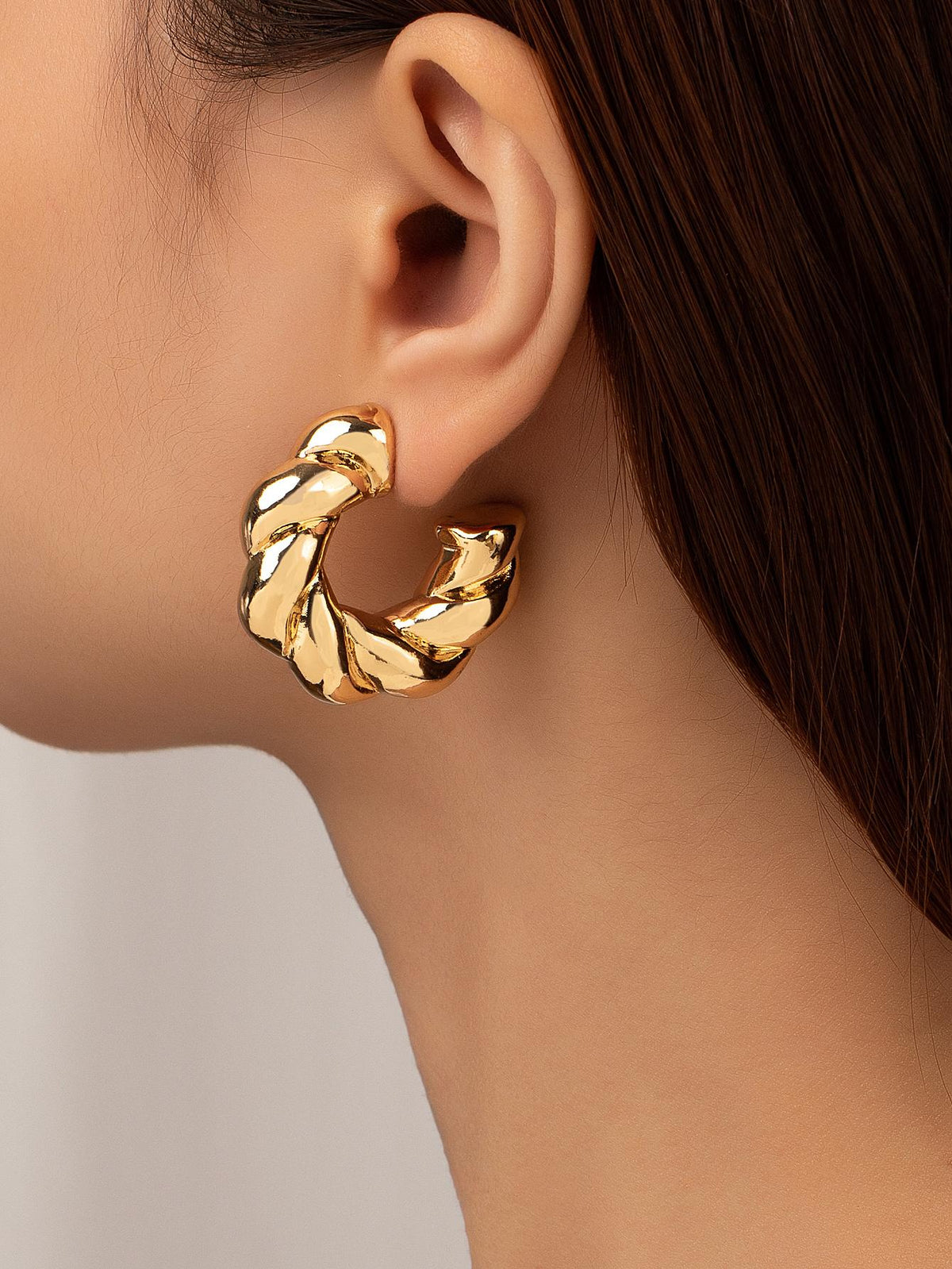 Orecchini Donna A Cerchio Dorati – TOVABA – Eleganti, Moderni E Raffinati – Gioiello In Oro Per Ogni Occasione