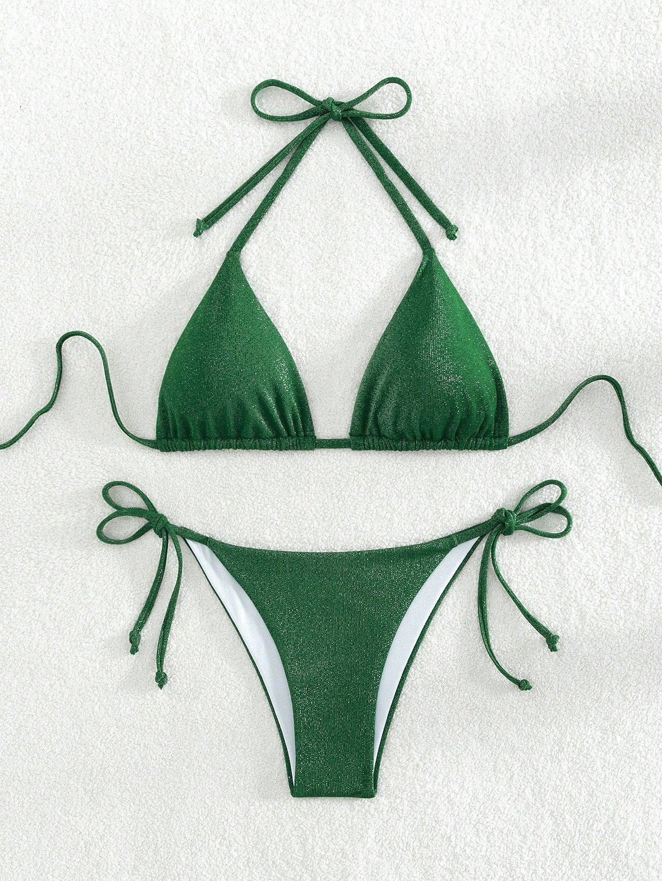 Bikini triangolo glitter