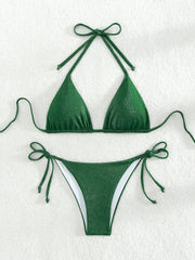 Bikini triangolo glitter
