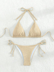 Bikini triangolo glitter