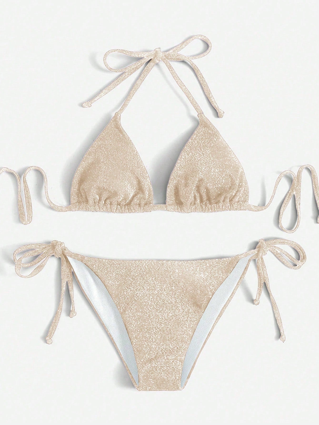 Bikini triangolo glitter