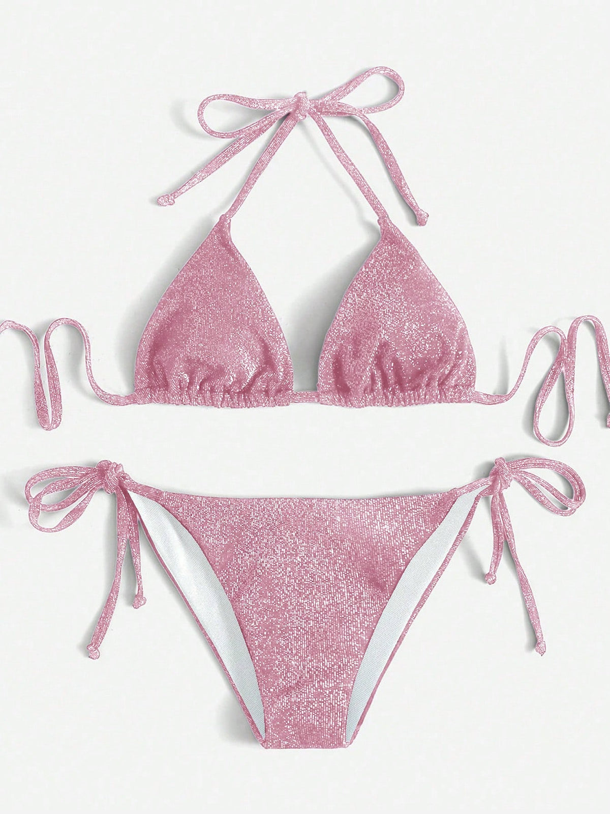 Bikini triangolo glitter