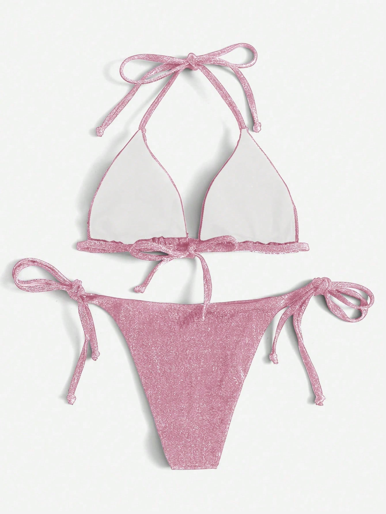 Bikini triangolo glitter
