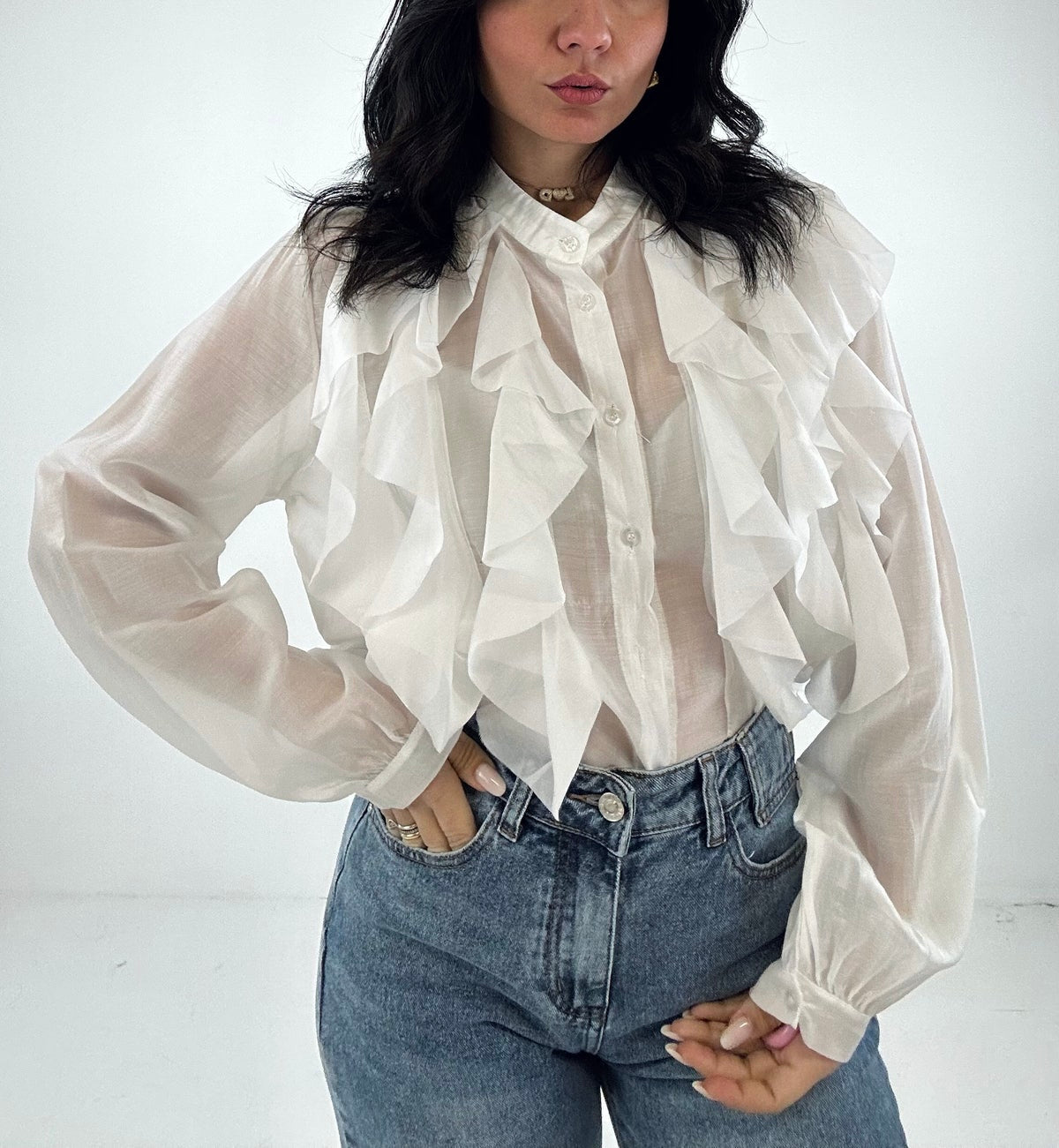 Camicia Rouches