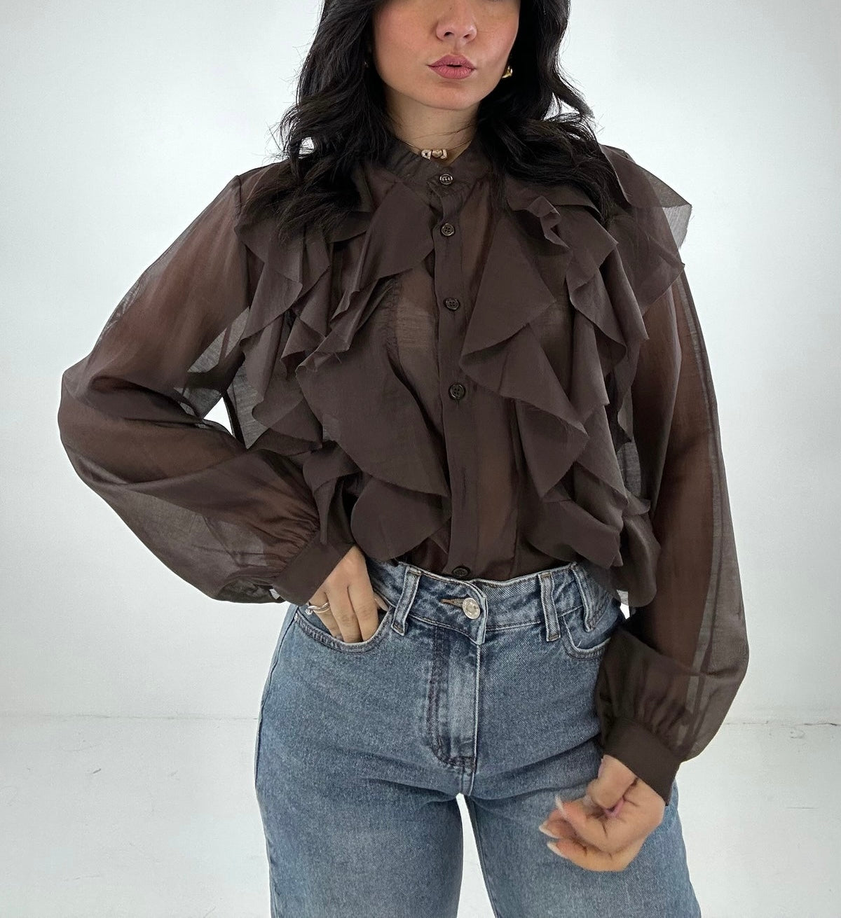 Camicia Rouches
