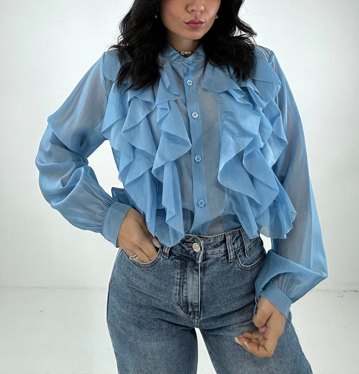 Camicia Rouches