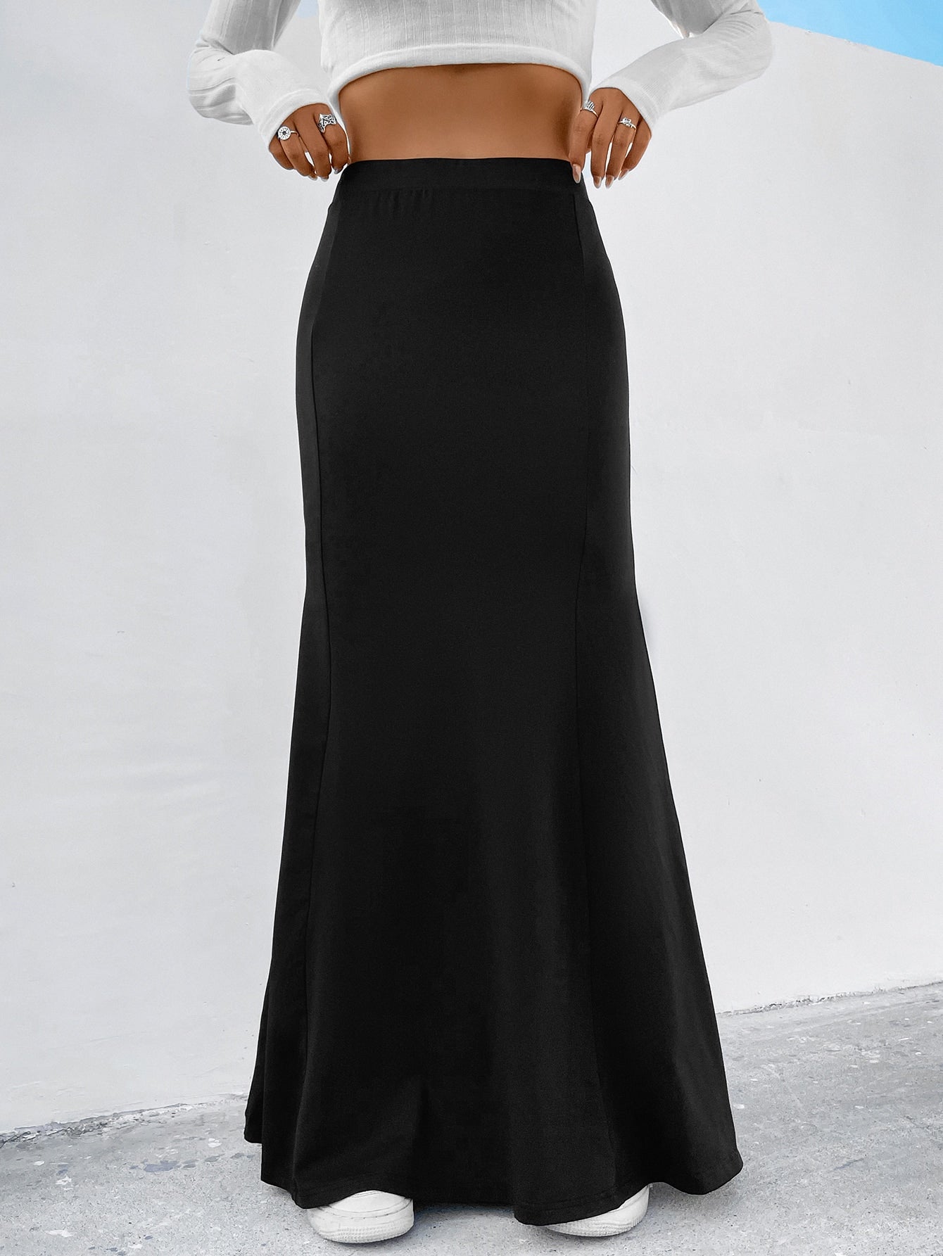 Gonna a sirena monocolore Boutique Dei Sogni